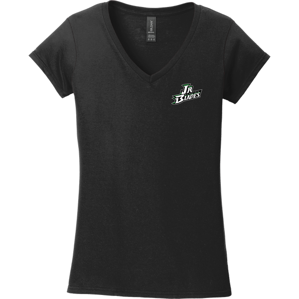 Junior Blades Softstyle Ladies Fit V-Neck T-Shirt