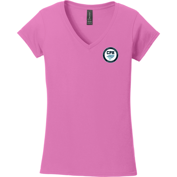 Carolina Premier Hockey Softstyle Ladies Fit V-Neck T-Shirt