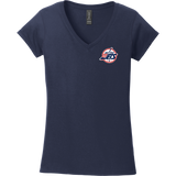 Metro Jets Softstyle Ladies Fit V-Neck T-Shirt