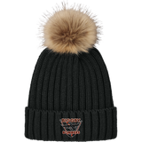 Biggby Bombers Faux Fur Pom Beanie