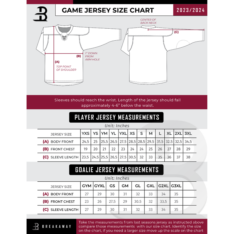 Charlotte Rush Adult Goalie Jersey