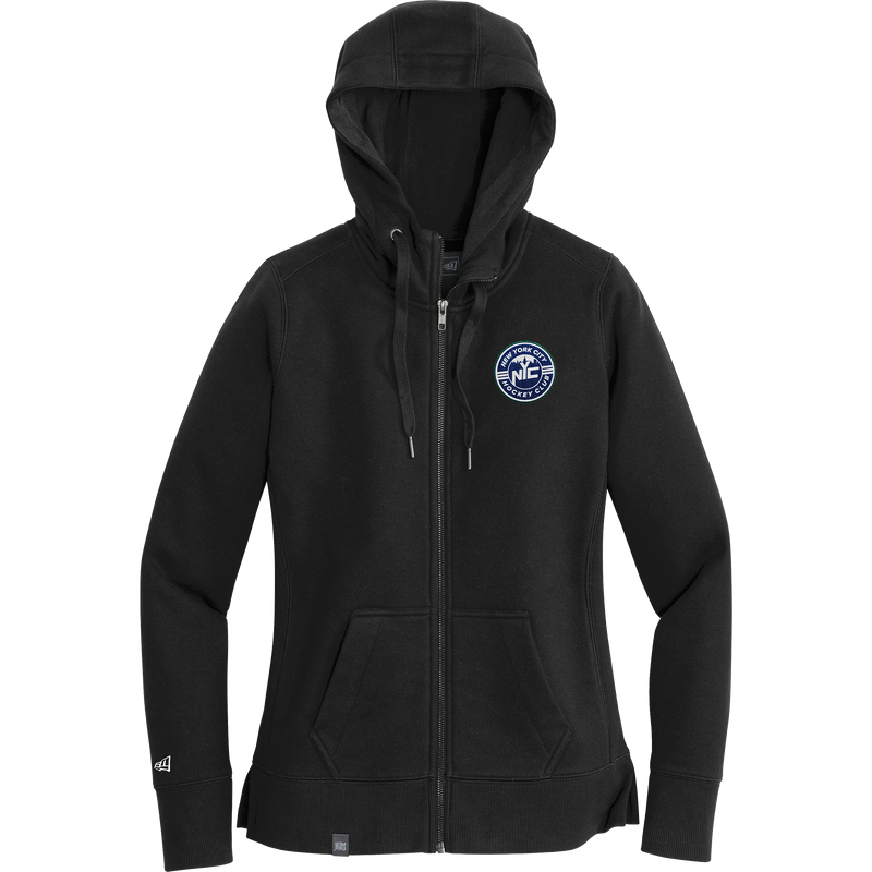 NYC Hockey Club New Era Ladies French Terry Full-Zip Hoodie