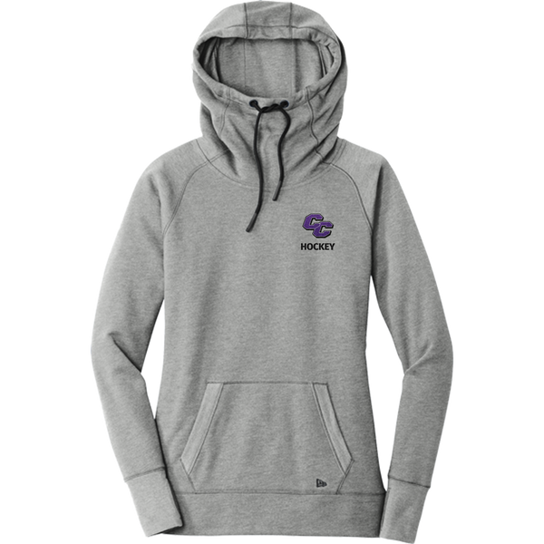Curry College New Era Ladies Tri-Blend Fleece Pullover Hoodie