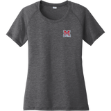 Jr. Mounties Ladies PosiCharge Tri-Blend Wicking Scoop Neck Raglan Tee