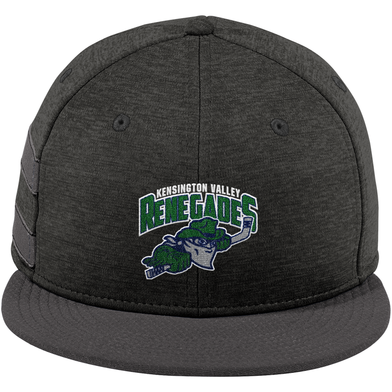 Kensington Valley Renegades New Era Shadow Heather Striped Flat Bill Snapback Cap