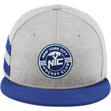 NYC Hockey Club New Era Shadow Heather Striped Flat Bill Snapback Cap