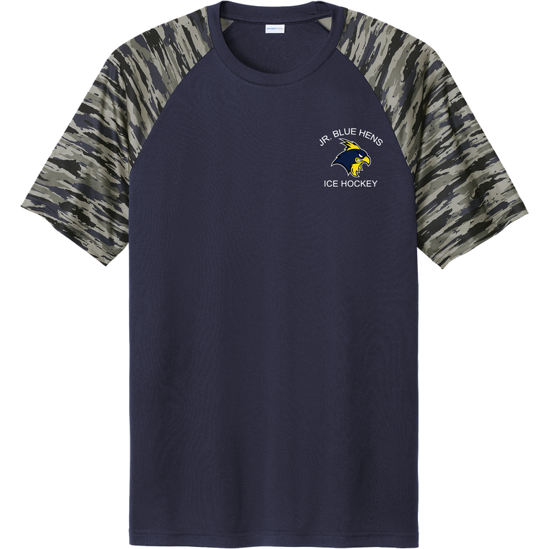Delaware Jr. Blue Hens Drift Camo Colorblock Tee