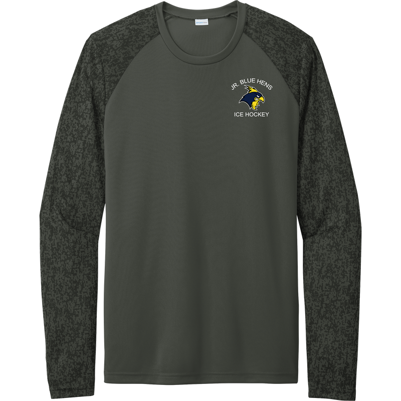 Delaware Jr. Blue Hens Long Sleeve Digi Camo Tee