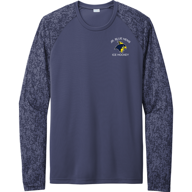 Delaware Jr. Blue Hens Long Sleeve Digi Camo Tee