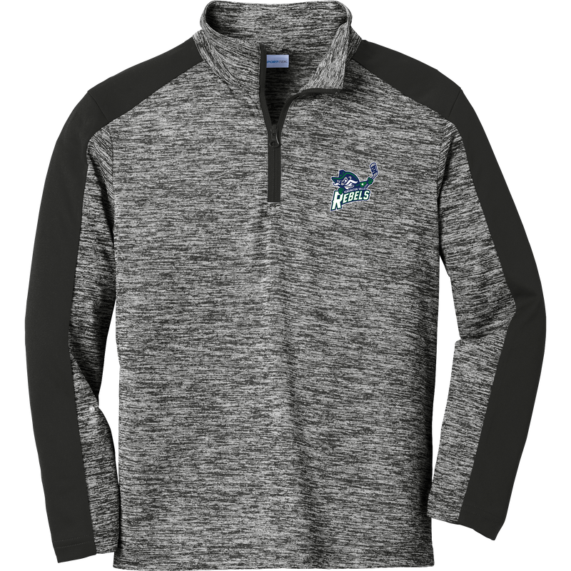 Kensington Valley Rebels Youth PosiCharge Electric Heather Colorblock 1/4-Zip Pullover
