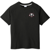 Scary Badgers Youth PosiCharge Tri-Blend Wicking Raglan Tee