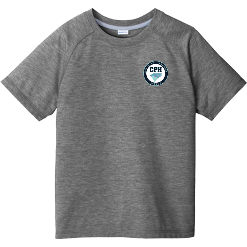 Carolina Premier Hockey Youth PosiCharge Tri-Blend Wicking Raglan Tee