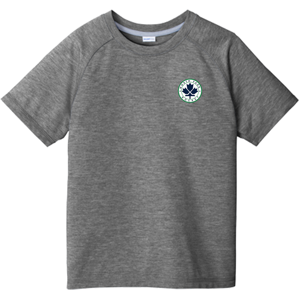 North Park Hockey Youth PosiCharge Tri-Blend Wicking Raglan Tee